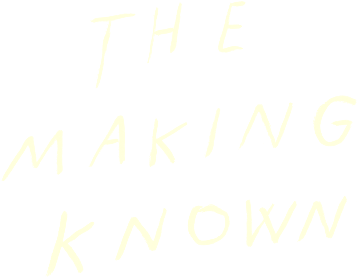 the act of making something known meaning